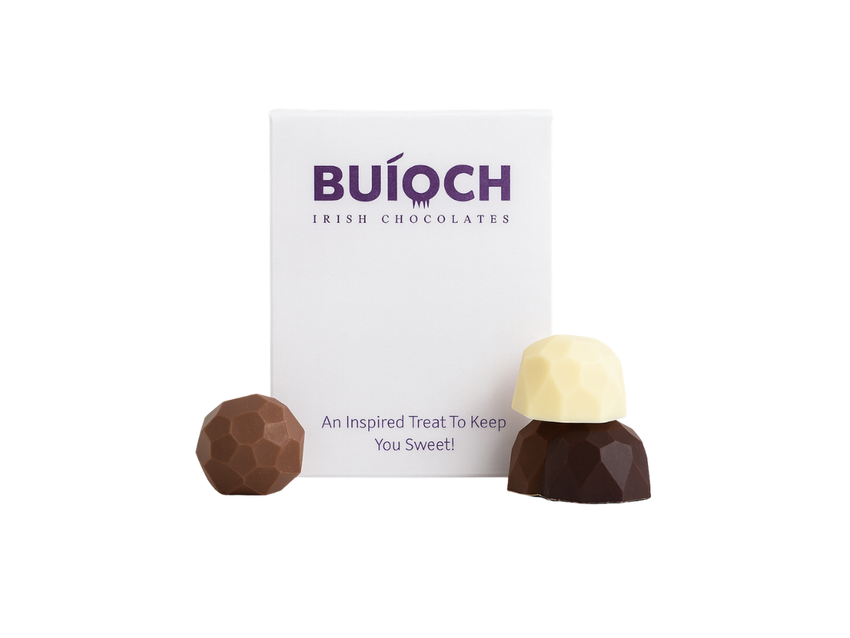 Buíoch mini chocolate pouch with milk, white and dark chocolates