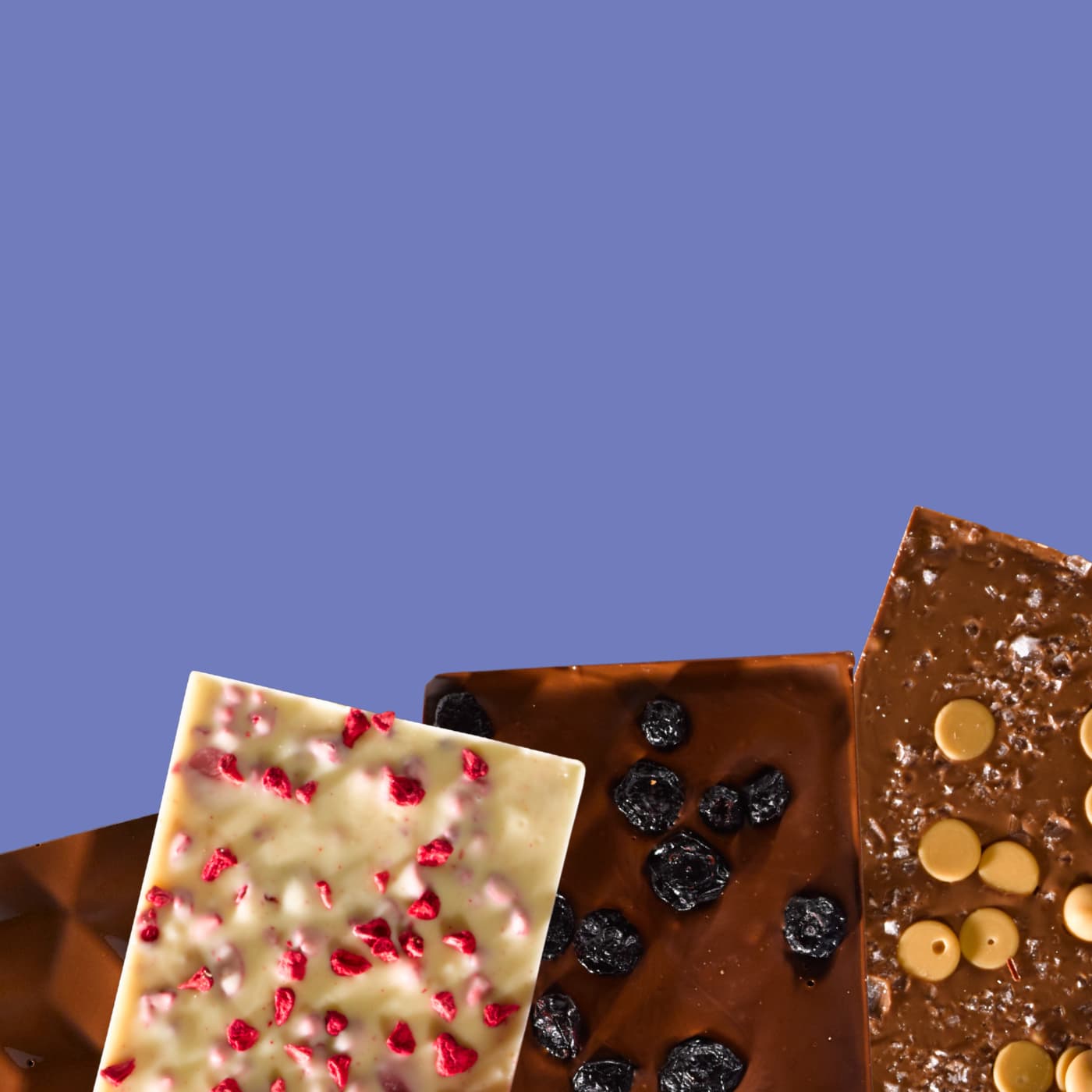 Front View of Irish Chocolate Bars, handmade by Buíoch Irish Chocolates